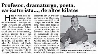 "Profesor, dramaturgo, poeta..."