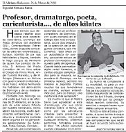 &quot;Profesor, dramaturgo, poeta...&quot;